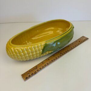 Vtg Shawnee USA Corn on Cob Ceramic Casserole Dish No Lid Replacement Bottom